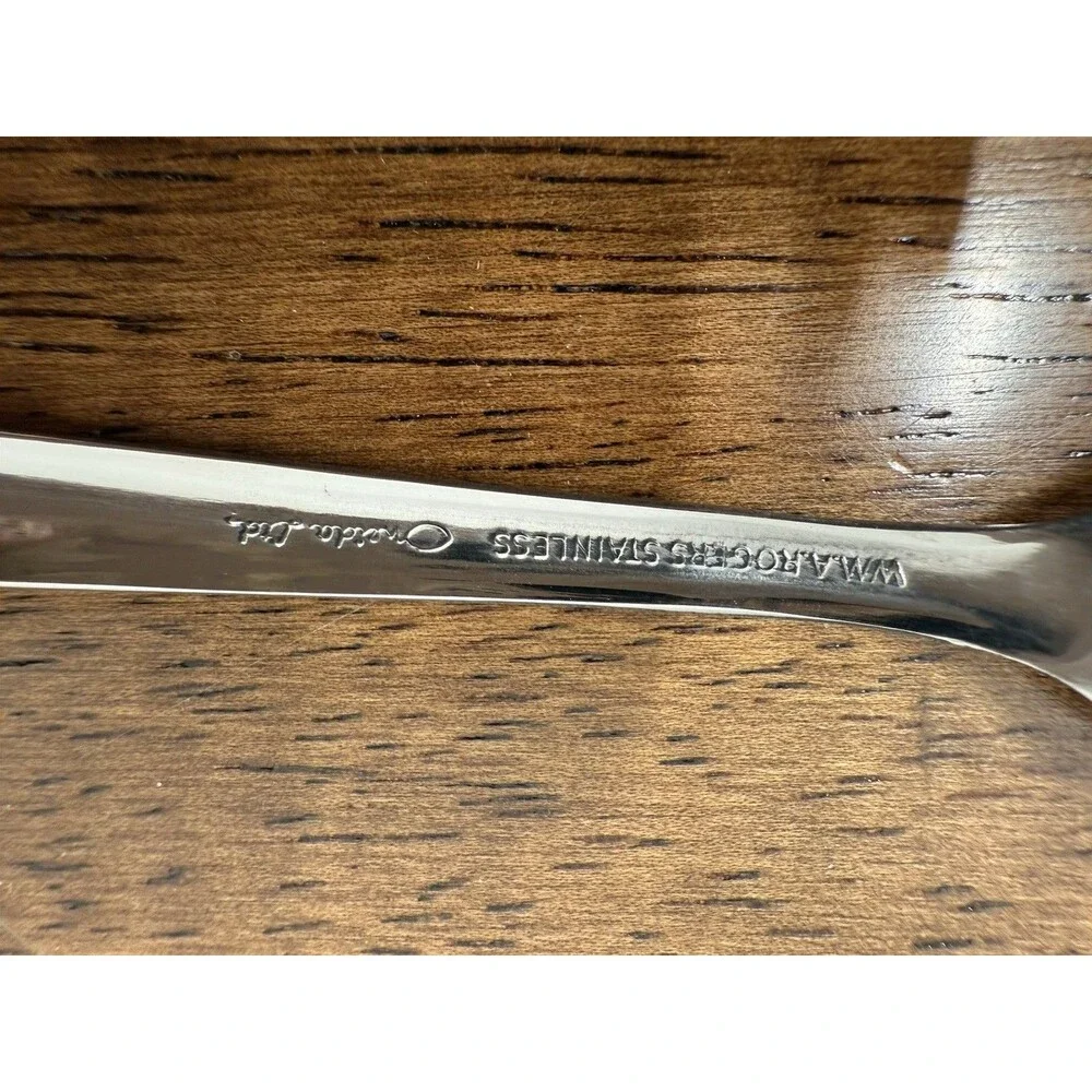 ONEIDA Ltd Stainless Steel Silver Fork Floral Handle Dishwasher Safe 7 in